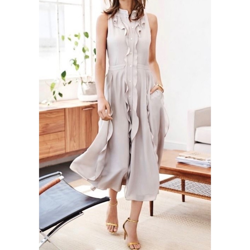Banana republic jellyfish button dress with pockets